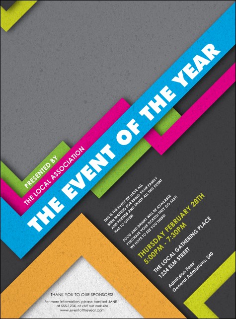 Retro Colors Flyer Product Front