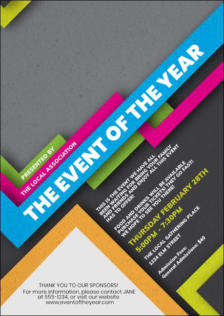 Retro Colors Postcard Product Front