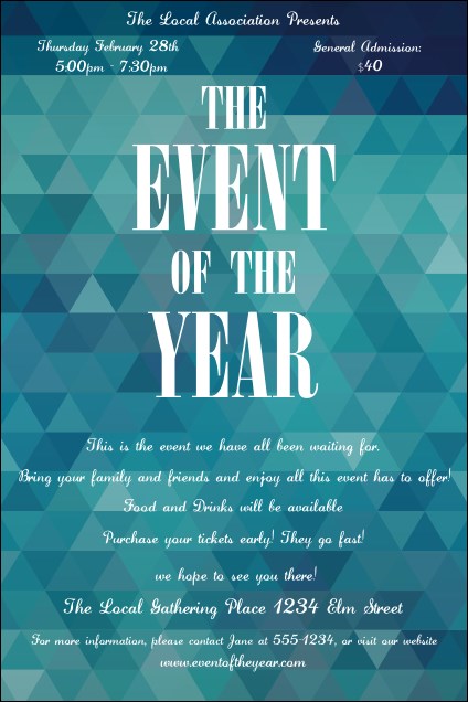 All Purpose Blue Poster Product Front