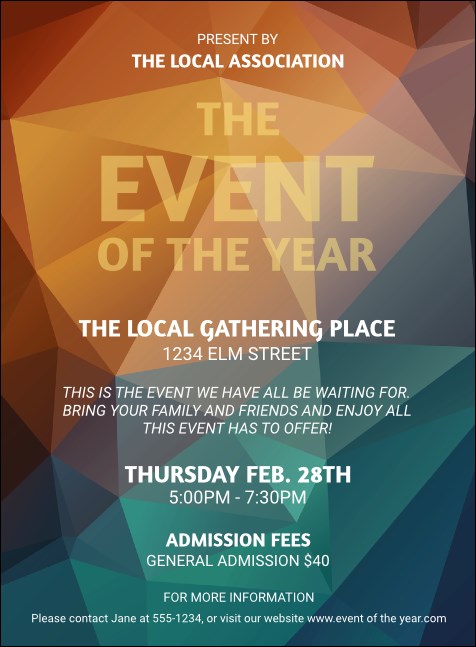 All Purpose Geometric Invitation Product Front