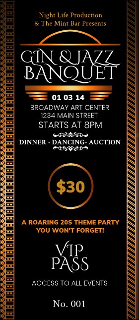 Twenties VIP Pass Product Front