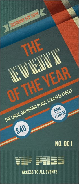 Retro Stripes VIP Pass Product Front