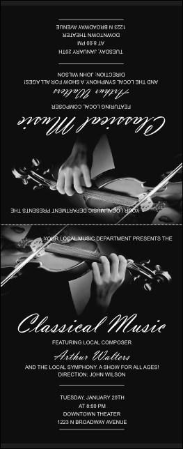 Classical Music Table Tent Product Front