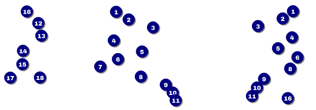 Color Circles Reserved Event Ticket Front Field Markers