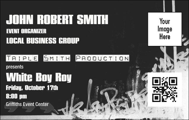 Hip Hop BW VIP Event Badge Medium Product Front