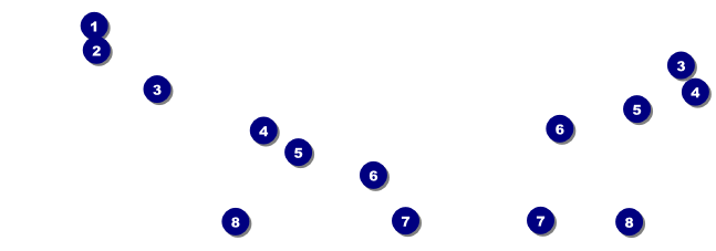 All Purpose Geometric Black and White Event Ticket Front Field Markers