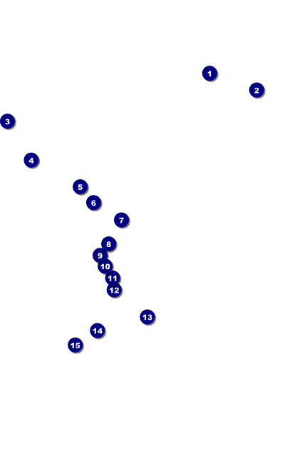 All Purpose Geometric Black and White Poster Front Field Markers