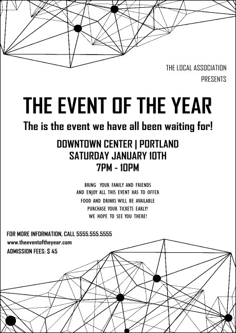 All Purpose Geometric Black and White Postcard Product Front