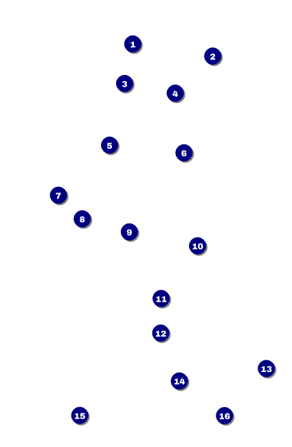 All Purpose Circles Black and White Drink Ticket Front Field Markers