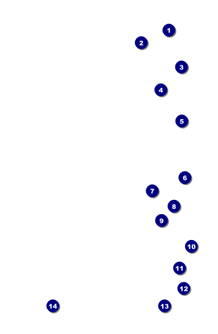 All Purpose Triangles 2 Black and White Drink Ticket Front Field Markers