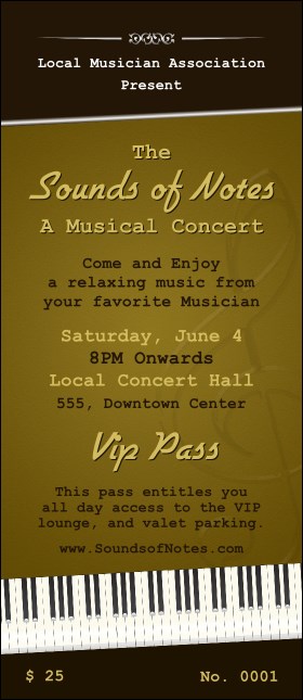 Sounds of Notes VIP Pass Product Front