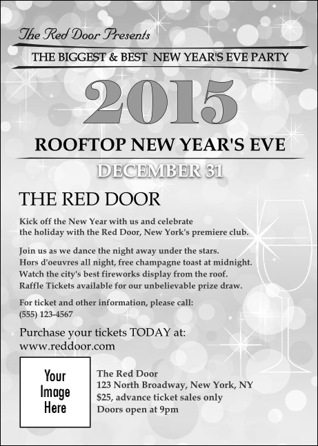 Silver Glitter Postcard Product Front