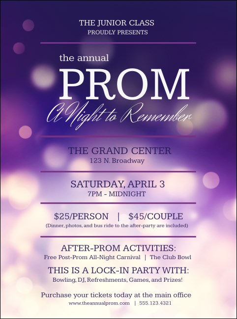 Abstract Lights Flyer Product Front