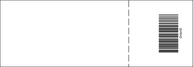 Rock Concert Green Raffle Ticket Product Back