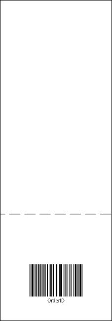 Your Image Raffle Ticket 001 (Red) Product Back