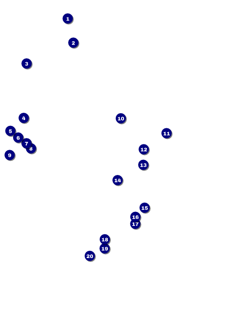 Abstract Flyer Front Field Markers