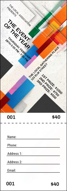 All Purpose Angle Raffle Ticket Product Front