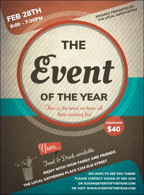 All Purpose Circle Invitation Product Front